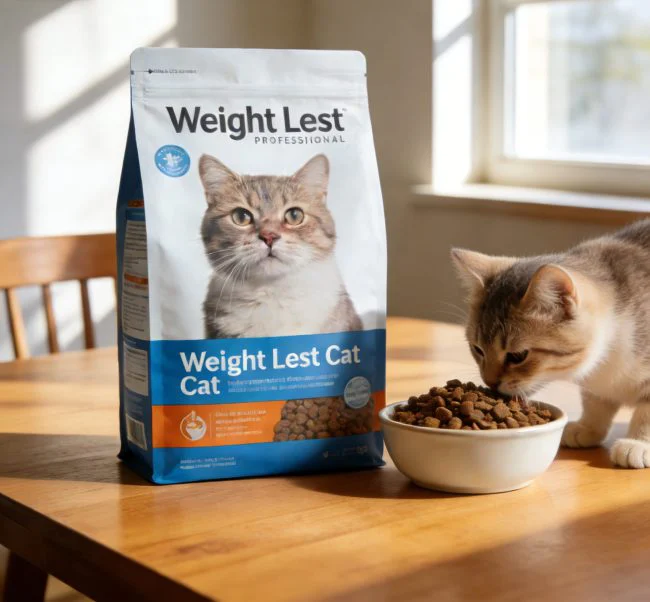 cat food for weight loss usage method diagram