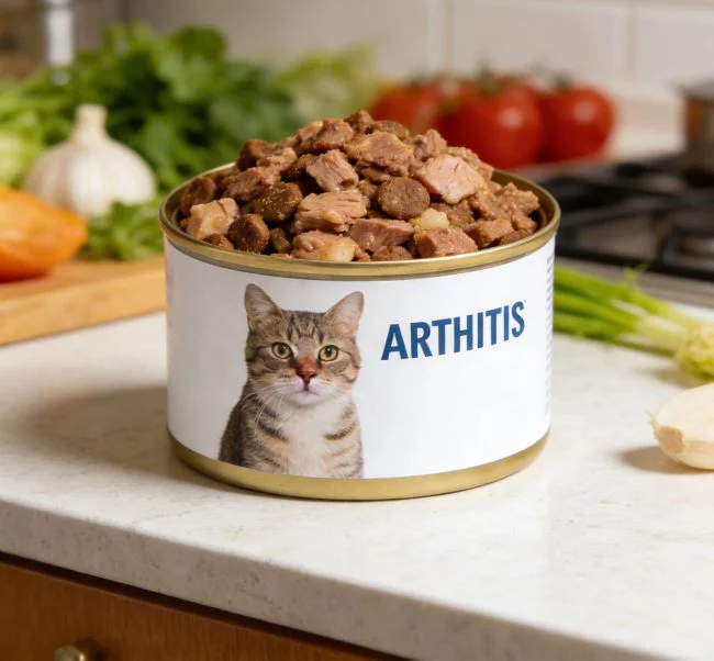 関節炎手術の手順のための猫の食べ物