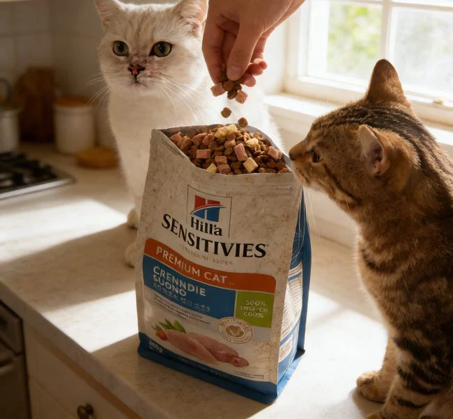 cat food for food sensitivities practical application scene