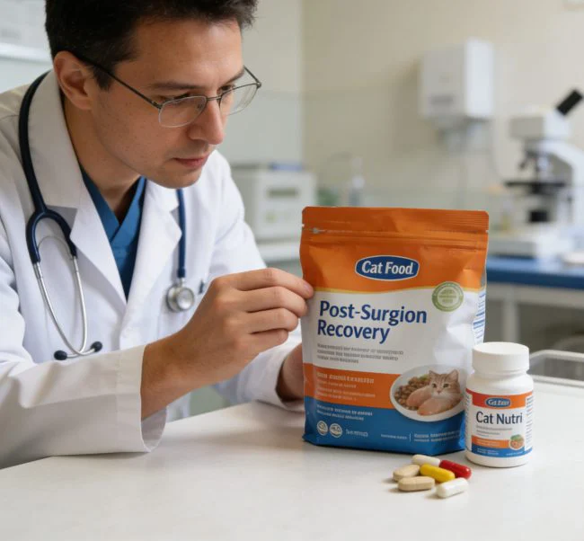 cat food for post-surgery recovery detail display