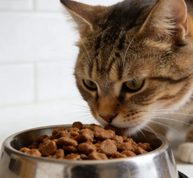 cat food for post-surgery recovery close-up image
