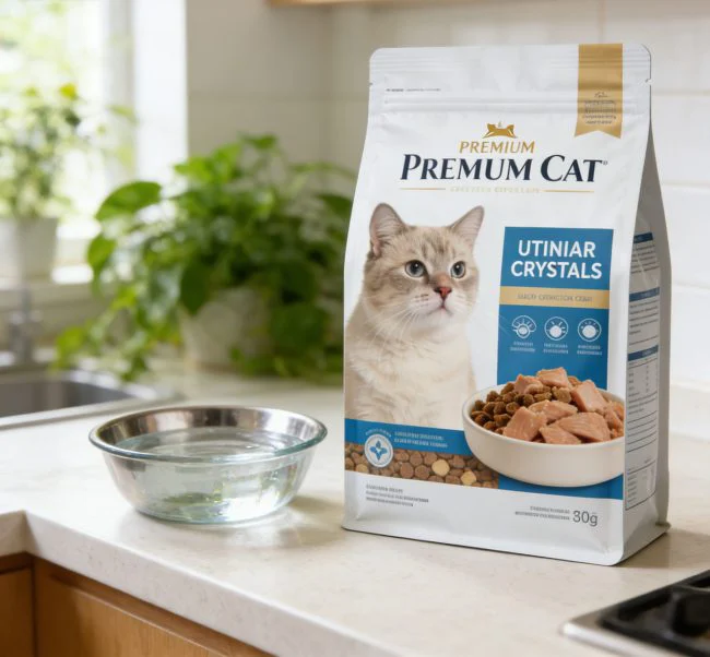 cat food for urinary crystals detail display