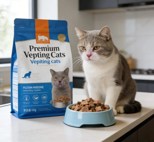 cat food for vomiting detail display