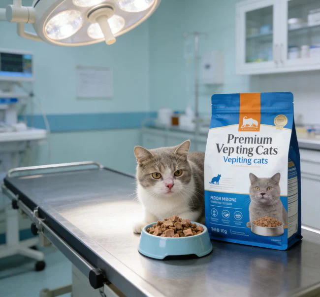 cat food for vomiting recommended solution