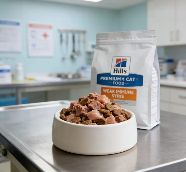 cat food for weak immune systems different angle display