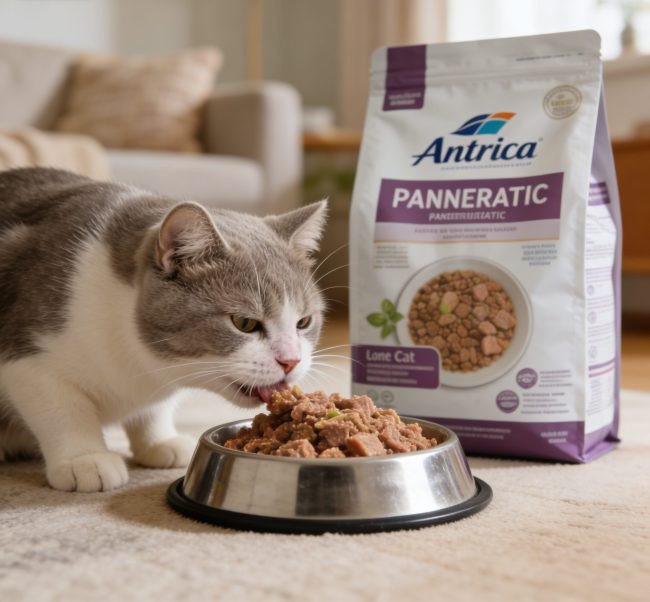 cat food for pancreatitis close-up image