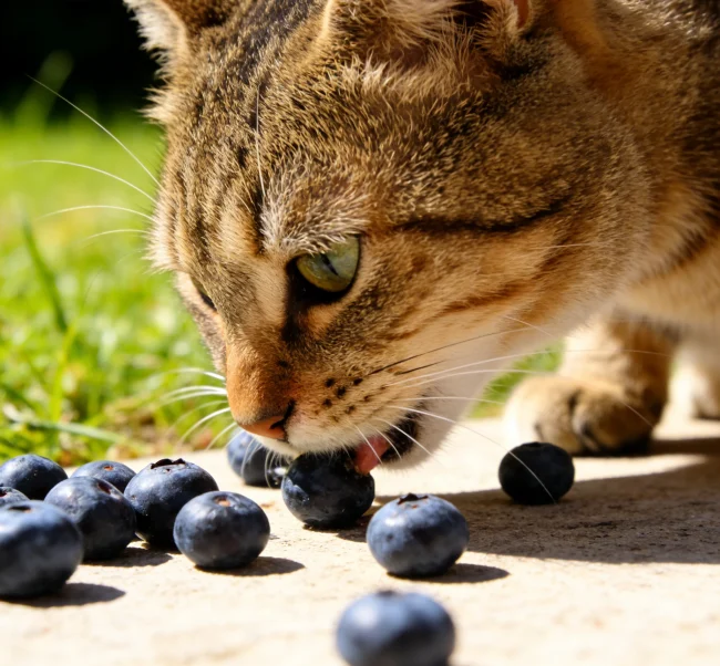 What human foods are safe for cats? different angle display