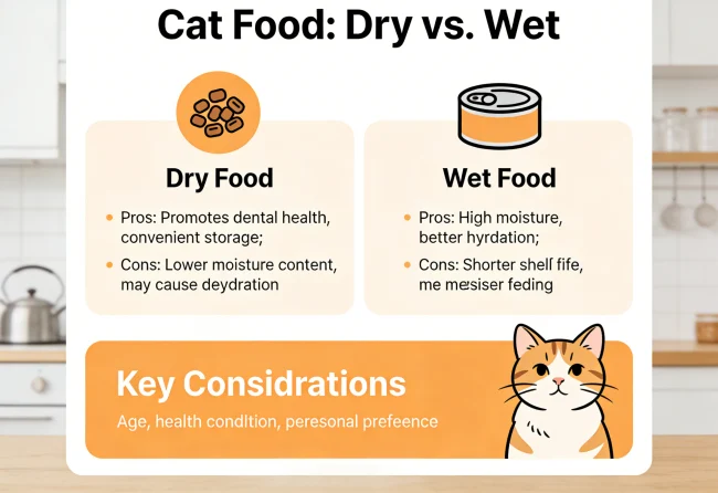 Should cats eat dry or wet food? recommended solution