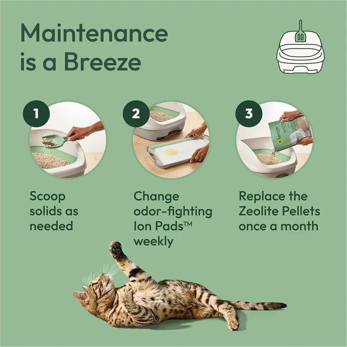 Purina Tidy Cats Litter Box System, BREEZE System Starter Kit Litter Box, Pellets et tampons de litière