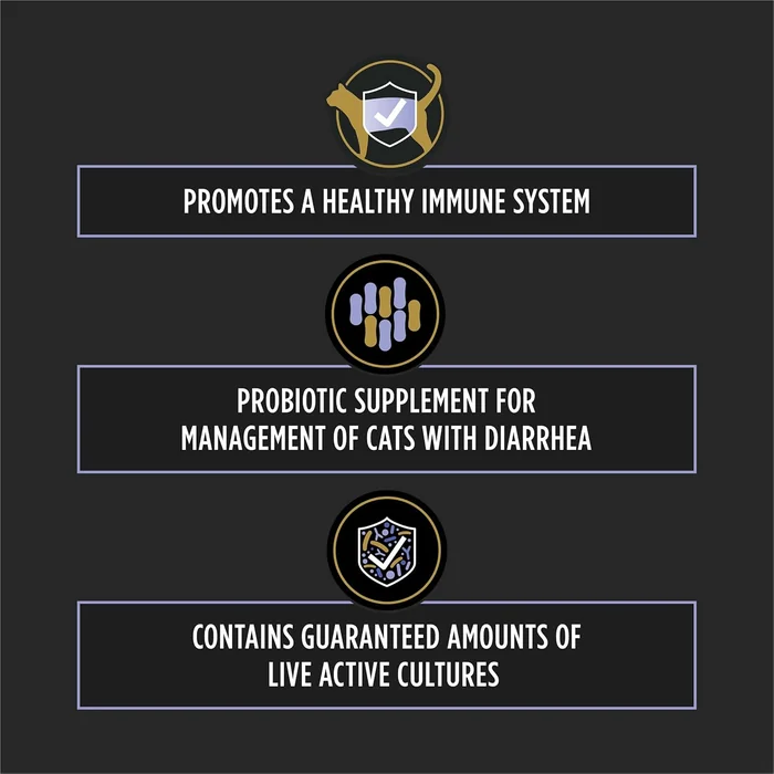 Purina Pro Plan Veterinary Supplements FortiFlora Probiotics for Cats for Digestive Gut Health and Diarrhea - 30 ct. Box