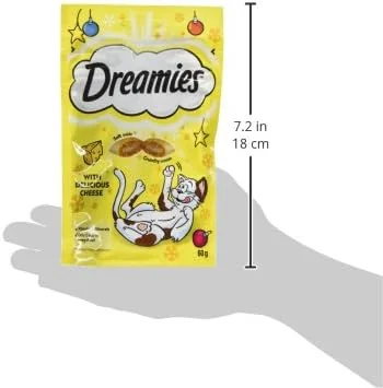 DREAMIES チーズキャットトリート 60 g （ パック 8 個 ）