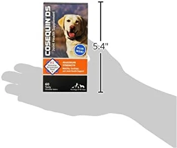 Nutramax Cosequin for Dogs Joint Health Supplement, Contains Glucosamine for Dogs, Plus Chondroitin and MSM, Supports Healthy Joints, Chewable Tablets, 60 Count