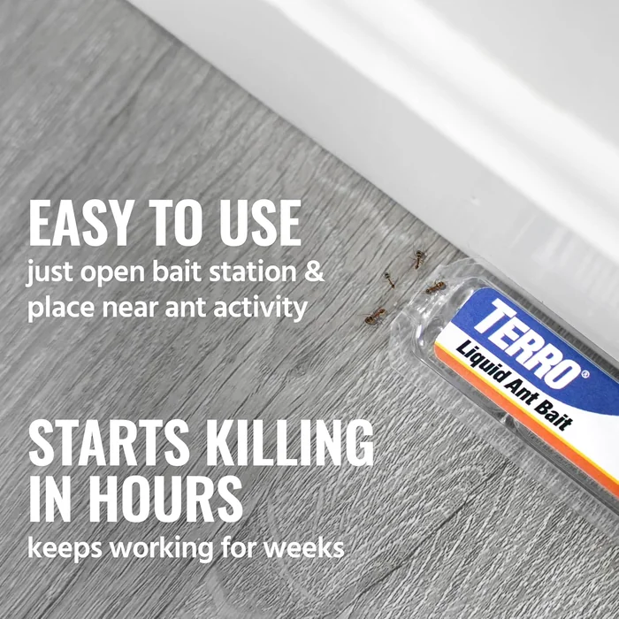 TERRO Ant Killer Bait Stations T300B - Liquid Bait to Eliminate Ants - Bait System - 12 Count Stations for Effective Indoor Ant Control