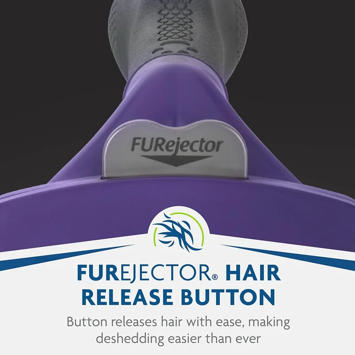 FURminator® deShedding Tool For Medium/Large Cats, Long Hair, Removes Loose Hair From Shedding