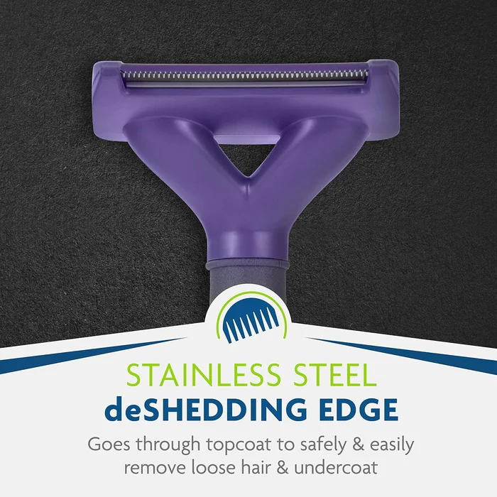 FURminator® deShedding Tool For Medium/Large Cats, Long Hair, Removes Loose Hair From Shedding