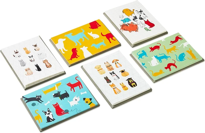 Hallmark Blank Cards Assortment, Dogs and Cats (36 Assorted Note Cards with Envelopes)