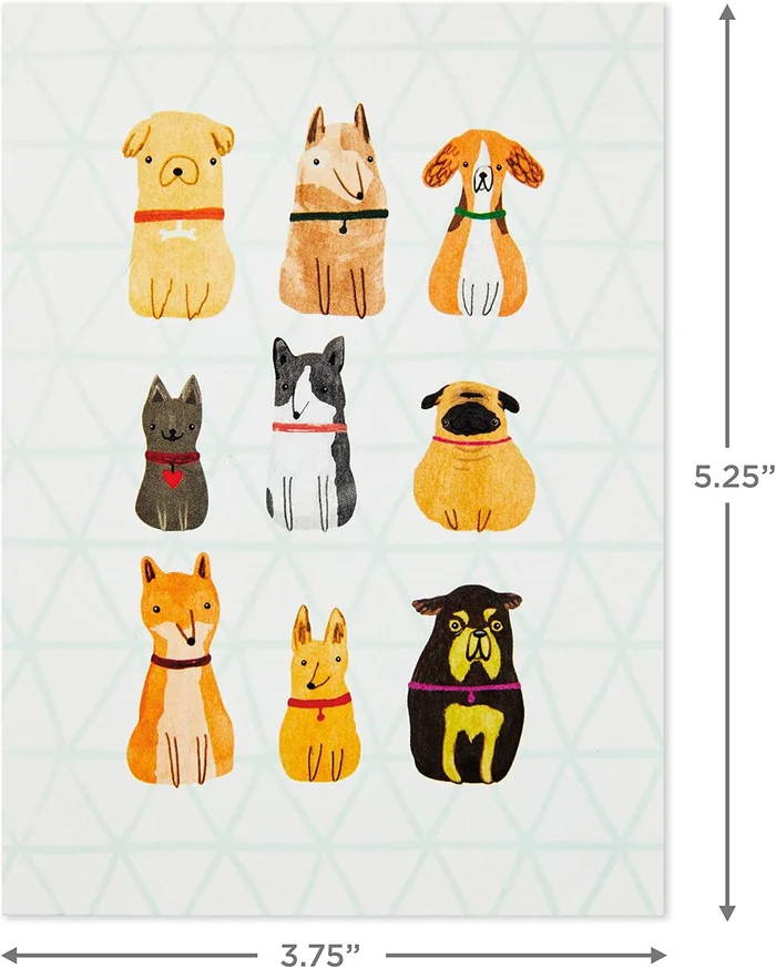 Hallmark Blank Cards Assortment, Dogs and Cats (36 Assorted Note Cards with Envelopes)