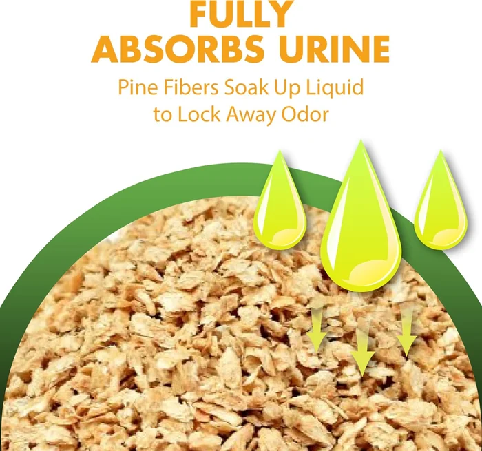 Feline Pine Platinum Non-Clumping Cat Litter, Feline Pine Cat Litter 18lb