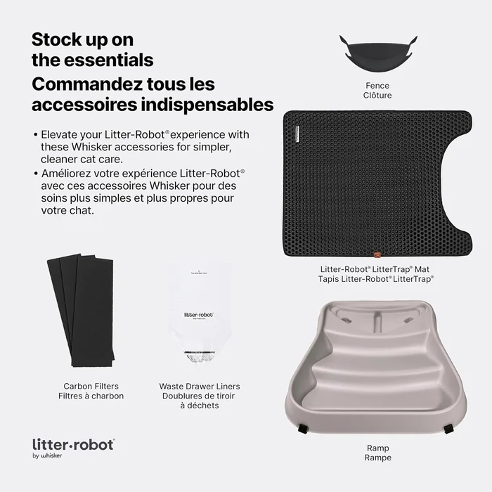 Litter-Robot 3 Connect by Whisker, Beige - Automatic, Self-Cleaning Cat Litter Box, Helps Reduce Litter Box Odors, Works with Almost Any Clumping Litter, WhiskerCare 1-Year Warranty