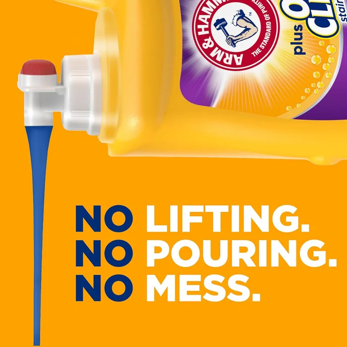 ARM & HAMMER Plus OxiClean Odor Blasters Fresh Burst, 128 Loads Liquid Laundry Detergent, 166.5 Fl oz