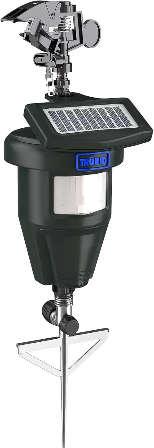 Bewegung aktivierte Sprinkler für den Hof - Wirksames Hirsche & Katzen Abwehrmittel, Skunk Deterrent, Raccoon & Hunde Abwehrmittel, Rasensprinkler-System, Wassersprinkler für Rasenschutz