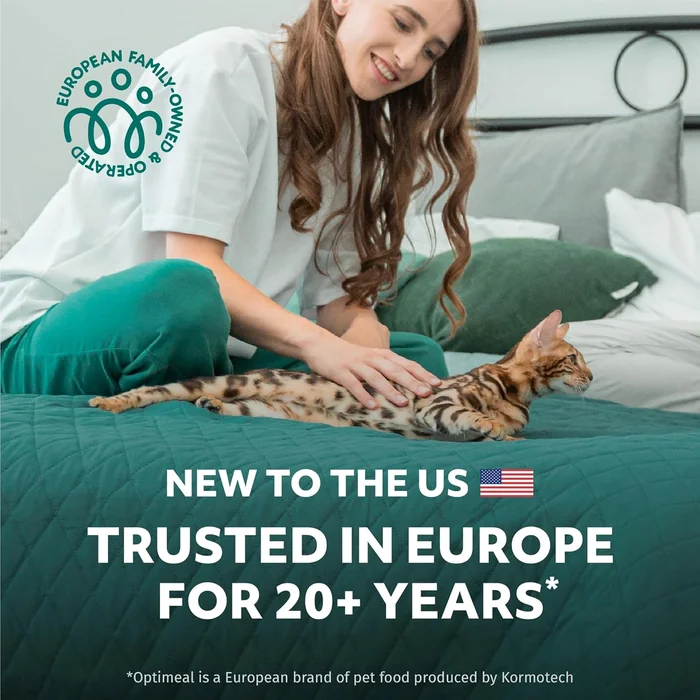 Optimeal Wet Cat Food Variety Pack - Grain Free Tender Morsels, High Protein Premium Nutrition Made with Natural European Ingredients in Savory Gravy, Adult Cat Food Wet Pouches 3oz Pouch (Pack of 12)