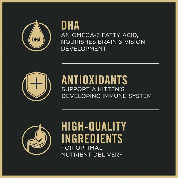 Purina Pro Plan Kitten Dry Food Complete Essentials Shredded Blend Chicken and Rice Formula - 6 lb. Bag