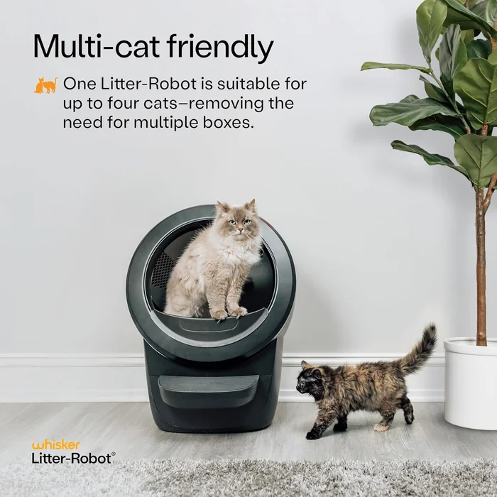 Litter-Robot 4 Supply Bundle by Whisker, Black - Automatic, Self-Cleaning Cat Litter Box, Includes Litter-Robot 4, 3 OdorTrap Refills, 10 Liners, 30 Cleaner Wipes, & 2 Carbon Filters