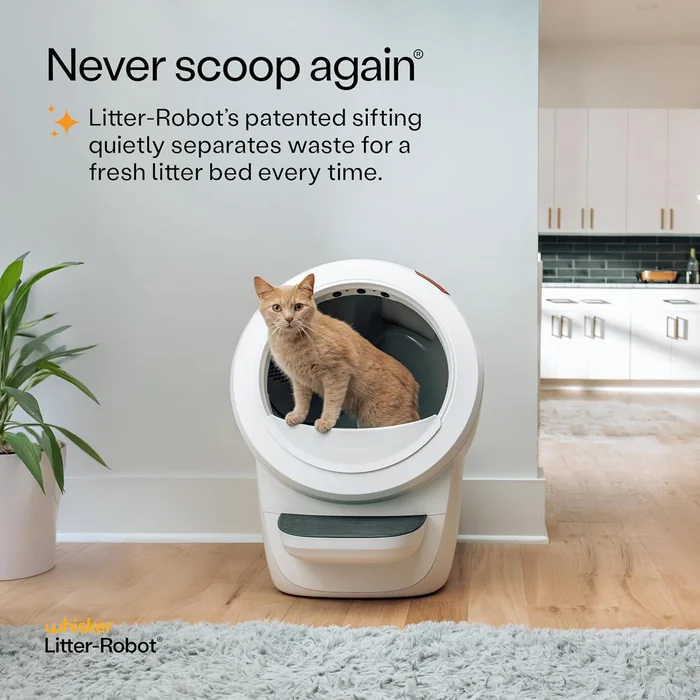 Litter-Robot 4 Supply Bundle by Whisker, White - Automatic, Self-Cleaning Cat Litter Box, WiFi Enabled, Includes Litter-Robot 4, 3 OdorTrap Refills, 10 Liners, 30 Cleaner Wipes, & 2 Carbon Filters