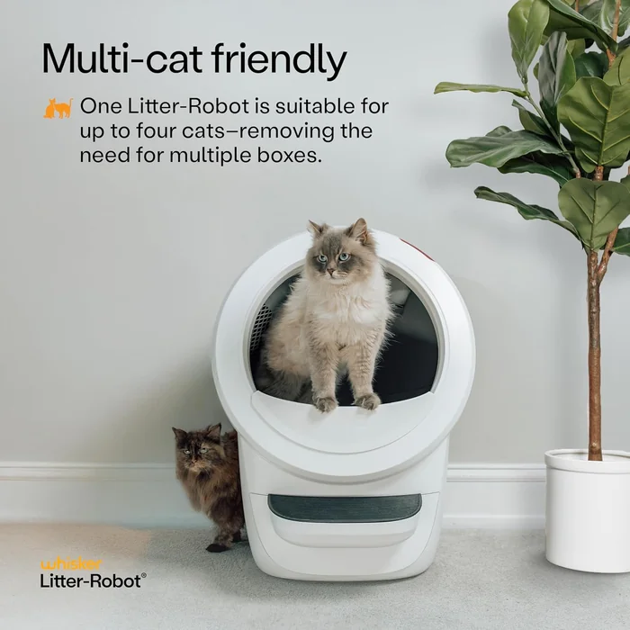 Litter-Robot 4 Supply Bundle by Whisker, White - Automatic, Self-Cleaning Cat Litter Box, WiFi Enabled, Includes Litter-Robot 4, 3 OdorTrap Refills, 10 Liners, 30 Cleaner Wipes, & 2 Carbon Filters