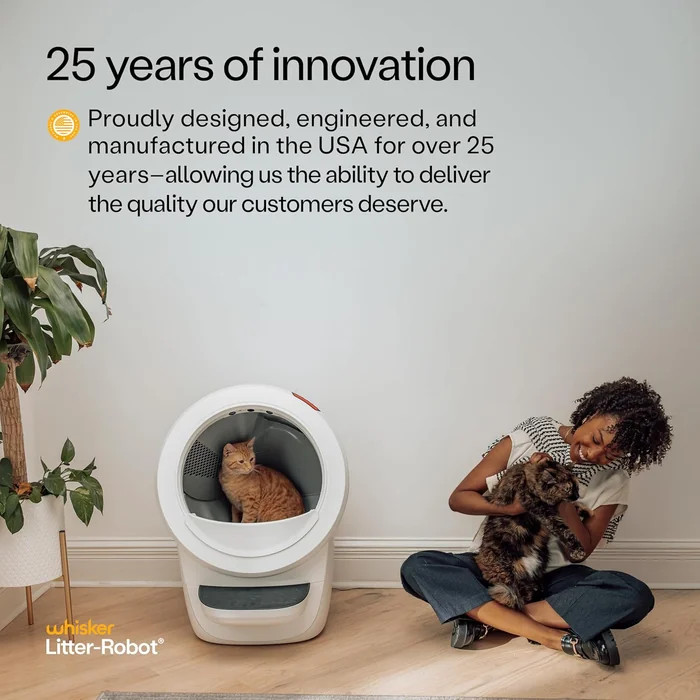 Litter-Robot 4 Supply Bundle by Whisker, White - Automatic, Self-Cleaning Cat Litter Box, WiFi Enabled, Includes Litter-Robot 4, 3 OdorTrap Refills, 10 Liners, 30 Cleaner Wipes, & 2 Carbon Filters