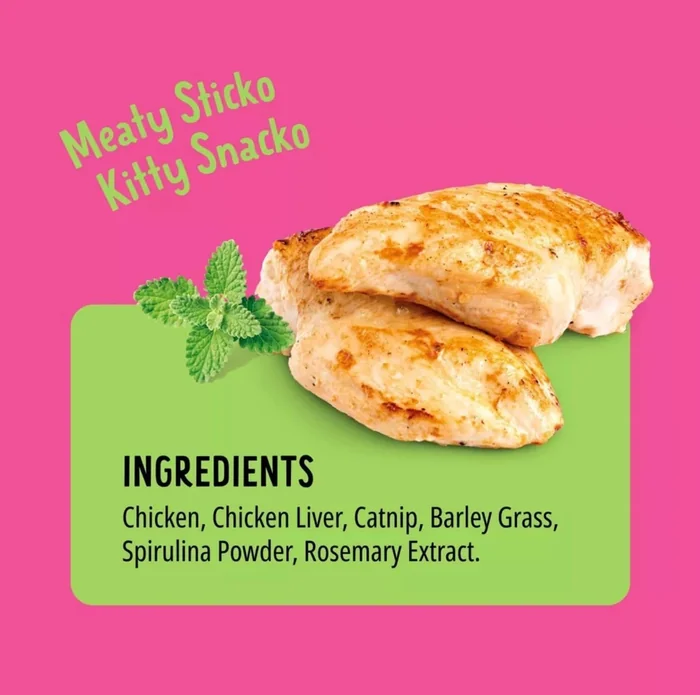 Bonkers Purrpops， Freeze Dried Crazy for Catnip レシピ風味のロリポップ猫のおやつ， すべての品種と年齢のための 8 ピース （ 2 パック ） 猫の春のおもちゃ