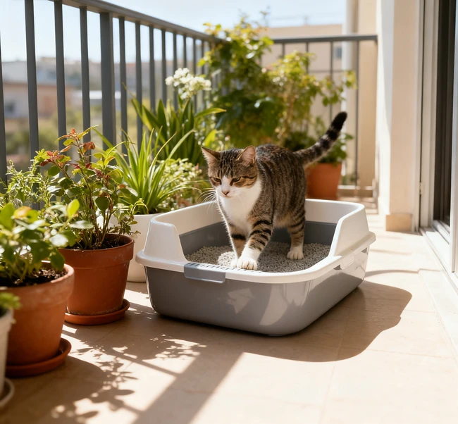A comparison of open, covered, and self-cleaning litter boxes