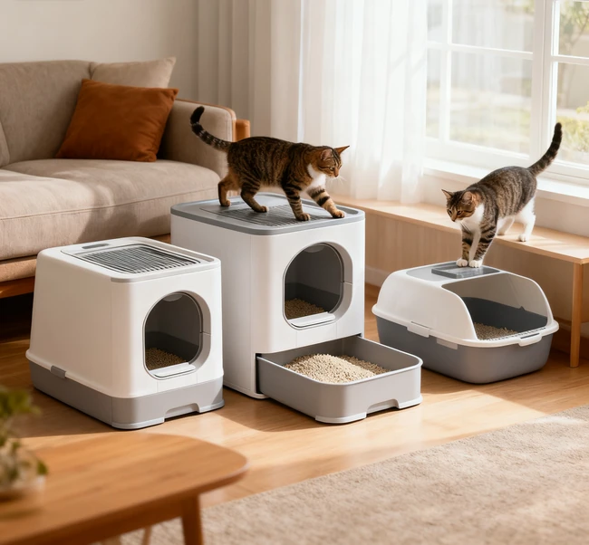 Hermoso gabinete de muebles de basura que se combina con la decoración del hogar