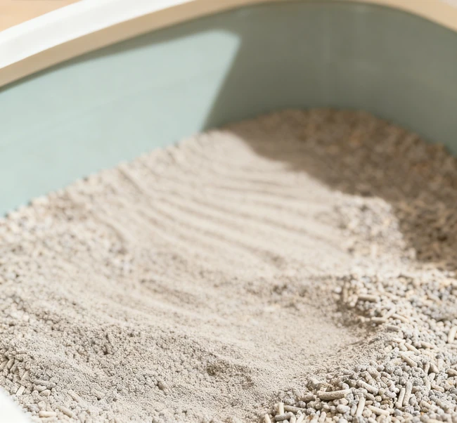 A modern self-cleaning litter box